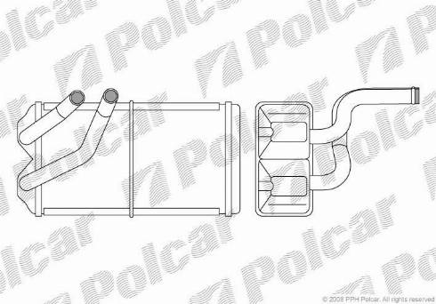 Polcar 6318N8-1 - Теплообмінник, опалення салону autozip.com.ua