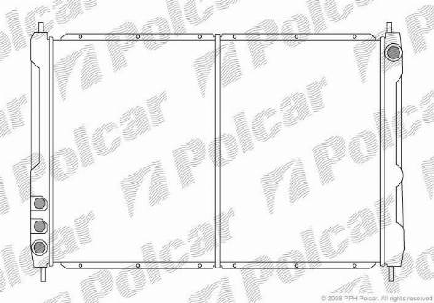 Polcar 638008-1 - Радіатор, охолодження двигуна autozip.com.ua