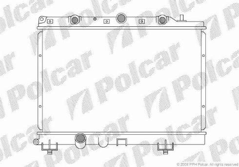 Polcar 632008-2 - Радіатор, охолодження двигуна autozip.com.ua