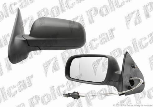 Polcar 6714511M - Зовнішнє дзеркало autozip.com.ua