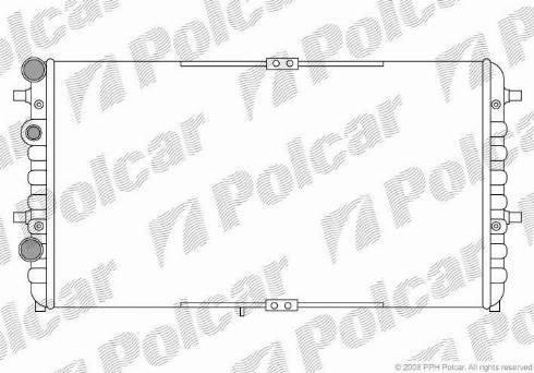 Polcar 6716081X - Радіатор, охолодження двигуна autozip.com.ua