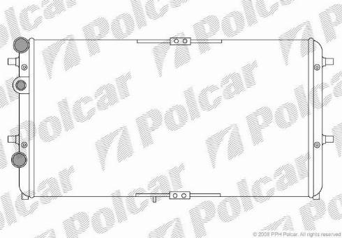 Polcar 671608-1 - Радіатор, охолодження двигуна autozip.com.ua