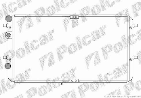 Polcar 6716082X - Радіатор, охолодження двигуна autozip.com.ua