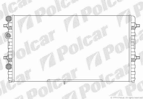 Polcar 671608-2 - Радіатор, охолодження двигуна autozip.com.ua