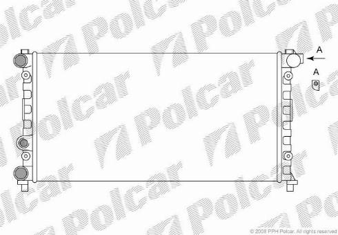 Polcar 671108A1 - Радіатор, охолодження двигуна autozip.com.ua
