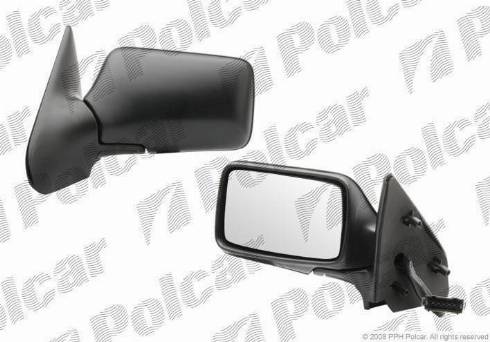 Polcar 6713514E - Дзеркальне скло, зовнішнє дзеркало autozip.com.ua