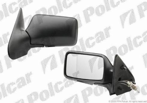 Polcar 6713511E - Дзеркальне скло, зовнішнє дзеркало autozip.com.ua