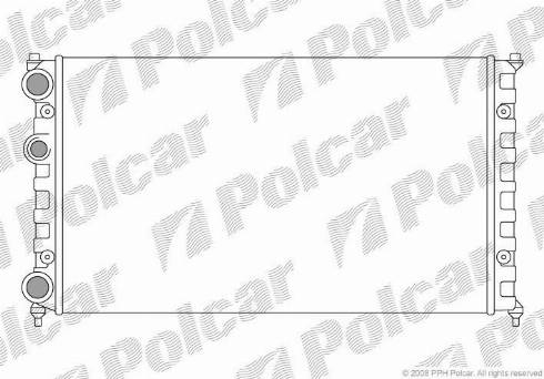 Polcar 671308-6 - Радіатор, охолодження двигуна autozip.com.ua