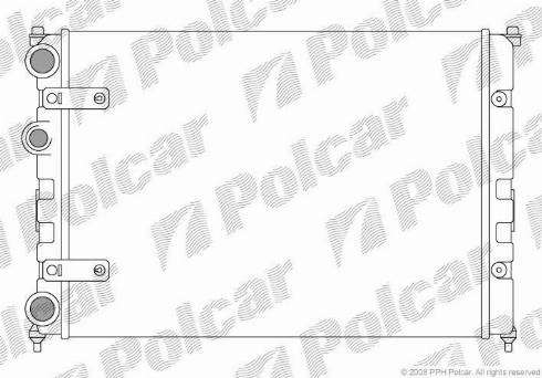 Polcar 671308-1 - Радіатор, охолодження двигуна autozip.com.ua