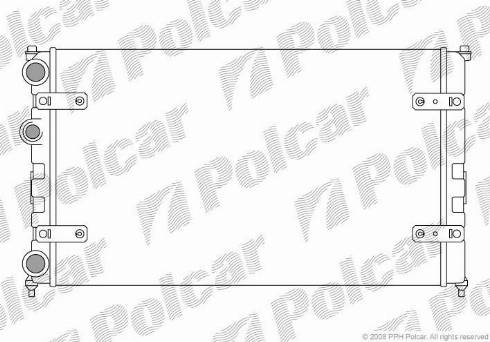 Polcar 671308-2 - Радіатор, охолодження двигуна autozip.com.ua