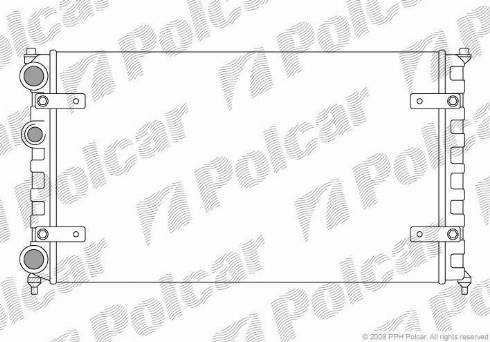 Polcar 671308A2 - Радіатор, охолодження двигуна autozip.com.ua