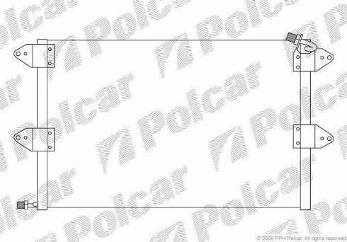 Polcar 6713K8C2 - Конденсатор, кондиціонер autozip.com.ua