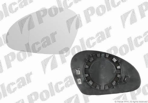 Polcar 6730542M - Дзеркальне скло, зовнішнє дзеркало autozip.com.ua