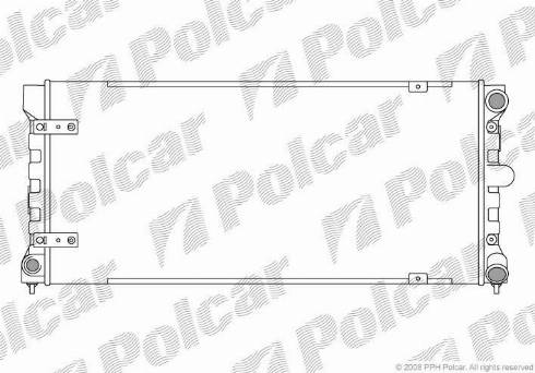 Polcar 672008-1 - Радіатор, охолодження двигуна autozip.com.ua