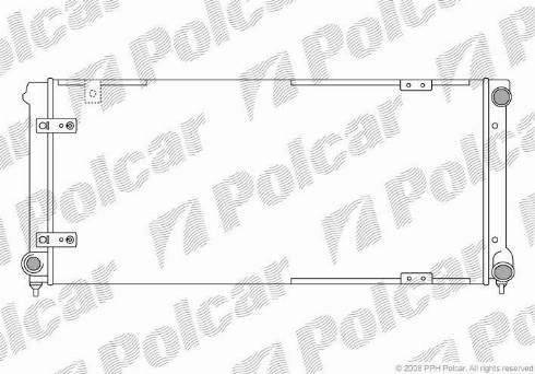 Polcar 672008-2 - Радіатор, охолодження двигуна autozip.com.ua