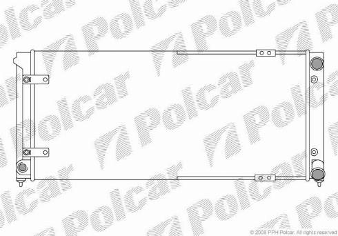 Polcar 672008A1 - Радіатор, охолодження двигуна autozip.com.ua