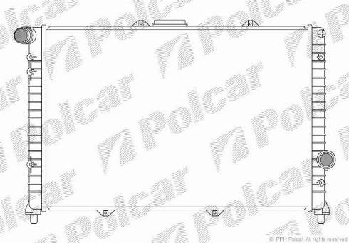 Polcar 140908-1 - Радіатор, охолодження двигуна autozip.com.ua