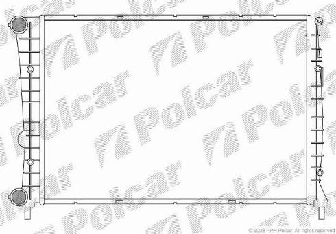 Polcar 1404081X - Радіатор, охолодження двигуна autozip.com.ua