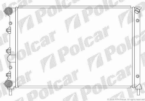 Polcar 1404083X - Радіатор, охолодження двигуна autozip.com.ua