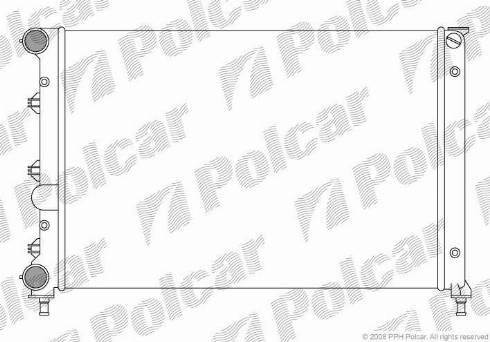 Polcar 140408A3 - Радіатор, охолодження двигуна autozip.com.ua