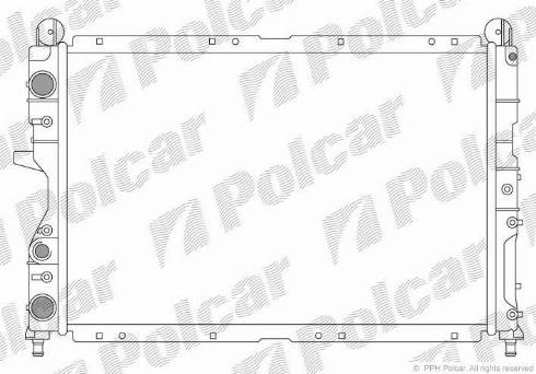 Polcar 1405084X - Радіатор, охолодження двигуна autozip.com.ua