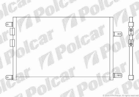 Polcar 1408K81X - Конденсатор, кондиціонер autozip.com.ua