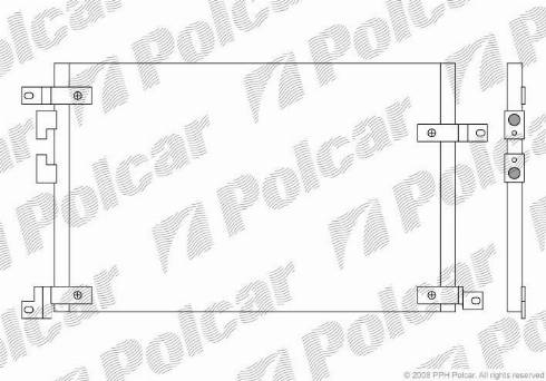 Polcar 1408K8C1 - Конденсатор, кондиціонер autozip.com.ua