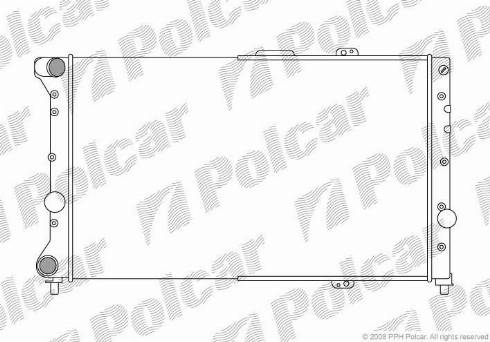 Polcar 140708-1 - Радіатор, охолодження двигуна autozip.com.ua