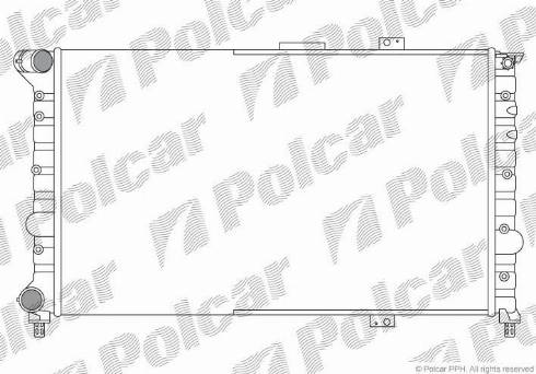 Polcar 140708A1 - Радіатор, охолодження двигуна autozip.com.ua