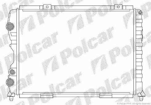 Polcar 143708A1 - Радіатор, охолодження двигуна autozip.com.ua