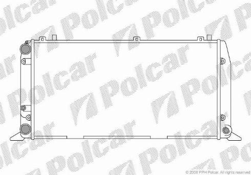 Polcar 130708-4 - Радіатор, охолодження двигуна autozip.com.ua