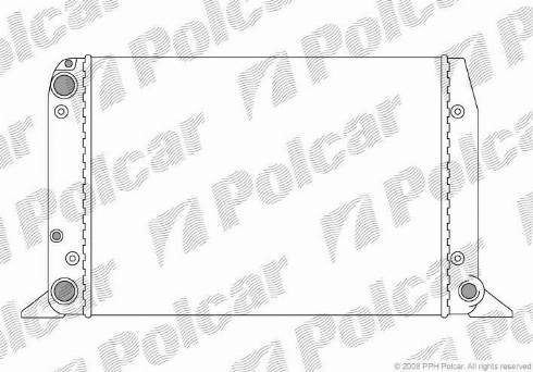 Polcar 130708-1 - Радіатор, охолодження двигуна autozip.com.ua