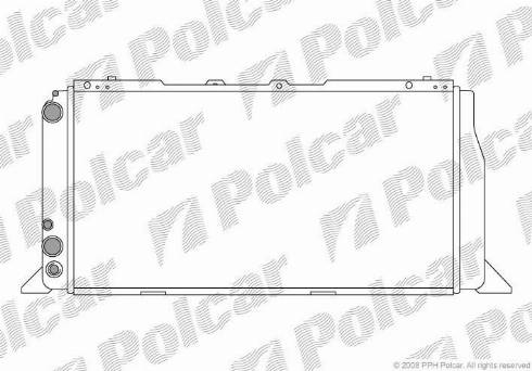 Polcar 130708A2 - Радіатор, охолодження двигуна autozip.com.ua