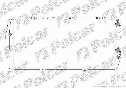 Polcar 131508-3 - Радіатор, охолодження двигуна autozip.com.ua