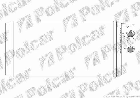 Polcar 1315N81X - Теплообмінник, опалення салону autozip.com.ua