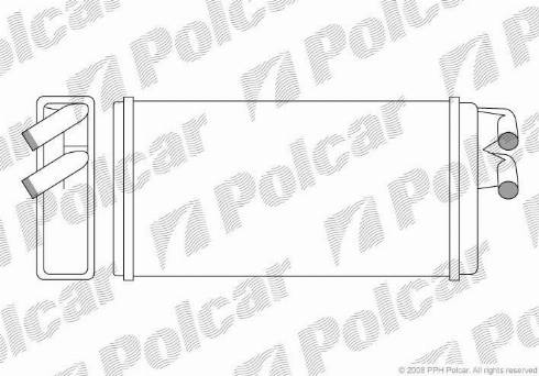 Polcar 1315N8-1 - Радіатор пічки Audi 100-200-A6 autozip.com.ua