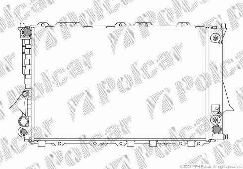 Polcar 131608A6 - Радіатор, охолодження двигуна autozip.com.ua