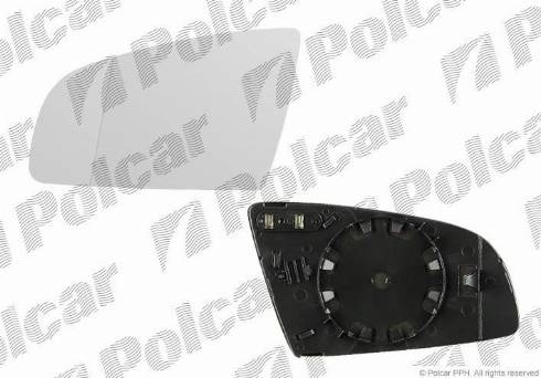 Polcar 1334541M - Дзеркальне скло, зовнішнє дзеркало autozip.com.ua