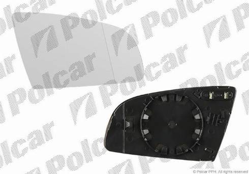Polcar 1335551M - Дзеркальне скло, зовнішнє дзеркало autozip.com.ua