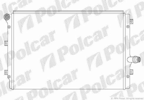 Polcar 1331084X - Радіатор, охолодження двигуна autozip.com.ua