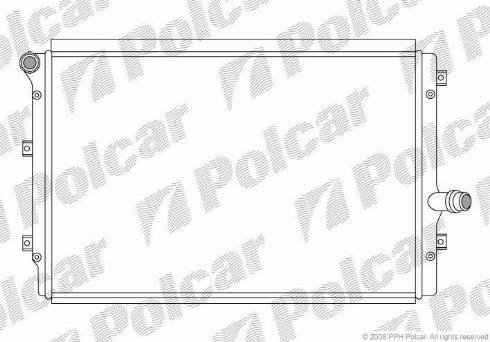 Polcar 133108-4 - Радіатор, охолодження двигуна autozip.com.ua