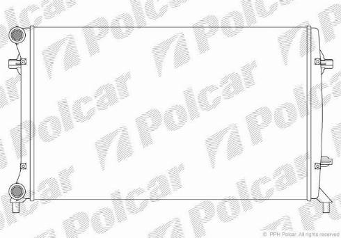 Polcar 1331085X - Радіатор, охолодження двигуна autozip.com.ua