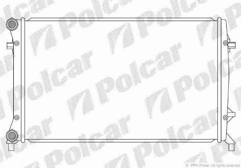 Polcar 133108-5 - Радіатор, охолодження двигуна autozip.com.ua