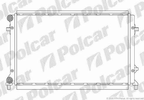 Polcar 133108-1 - Радіатор, охолодження двигуна autozip.com.ua