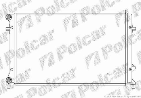 Polcar 133108-3 - Радіатор, охолодження двигуна autozip.com.ua