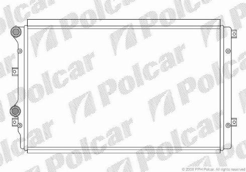 Polcar 133108-2 - Радіатор, охолодження двигуна autozip.com.ua