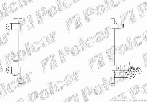 Polcar 1331K81X - Конденсатор, кондиціонер autozip.com.ua