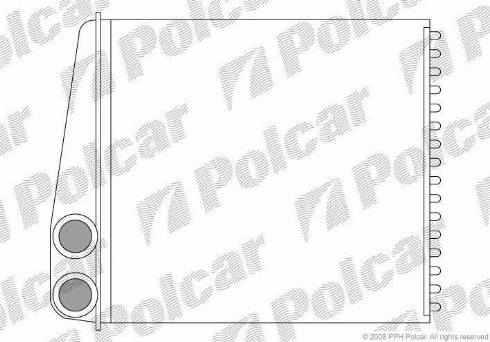 Polcar 1331N81X - Теплообмінник, опалення салону autozip.com.ua