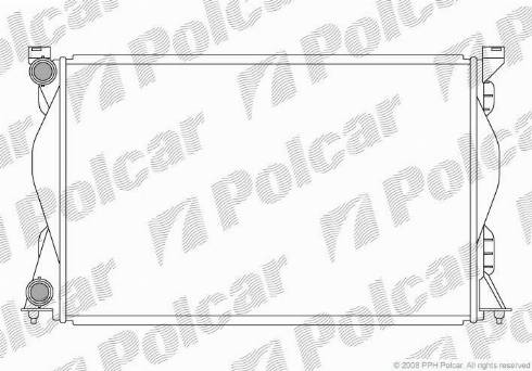 Polcar 133808-5 - Радіатор, охолодження двигуна autozip.com.ua
