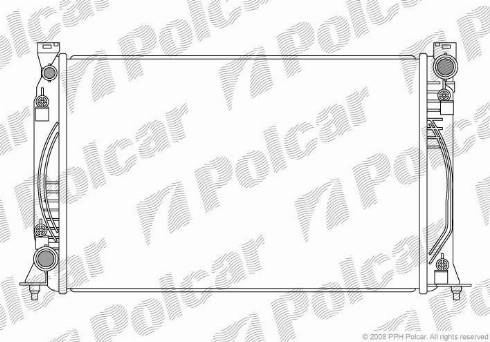 Polcar 1338081X - Радіатор, охолодження двигуна autozip.com.ua